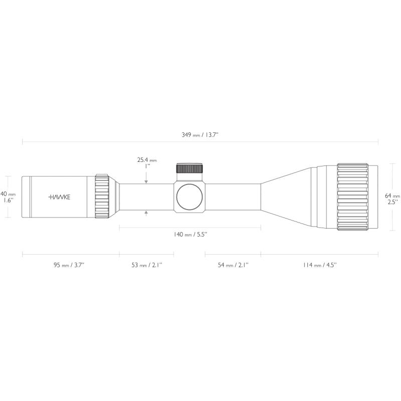Hawke Vantage IR 4 12x50 AO Mil Dot Sigtekikkert Jægeren og