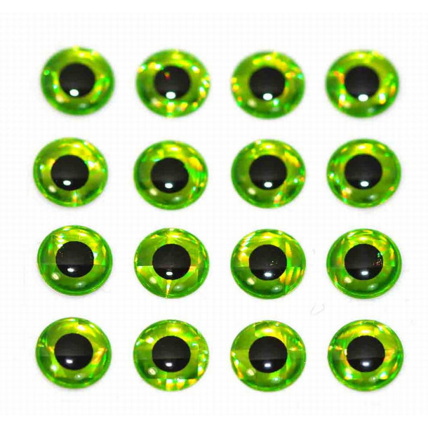 3D Epoxy Eyes - Chatreuse (10 mm)