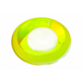 3D Epoxy Eyes - Fl. Gul/chatretse hvid pupil (12 mm)