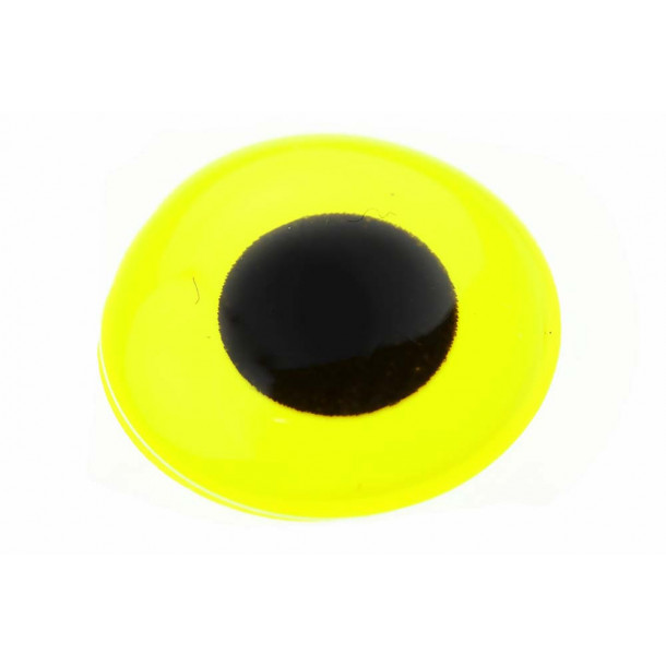 3D Epoxy Eyes - FL. Yellow (10 mm)
