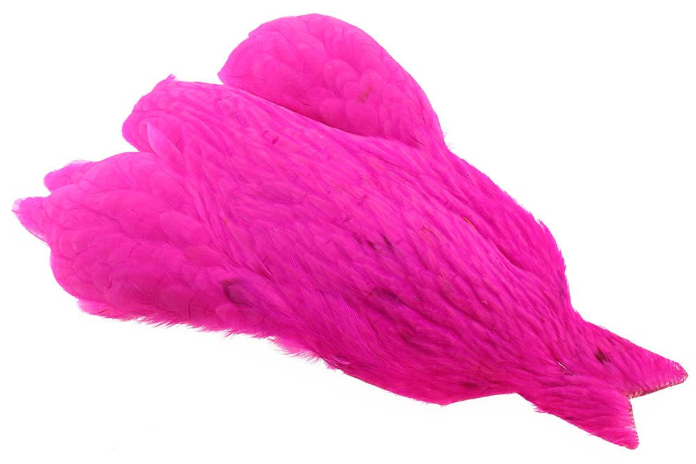 4B Whiting Hen cape - Pink - Soft Hackle Høne Sadler - Jægeren og ...