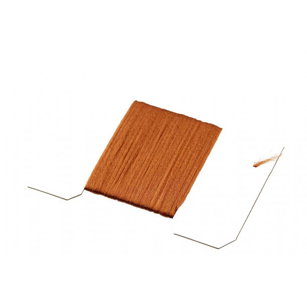 Antron Yarn Card - Copper Brown