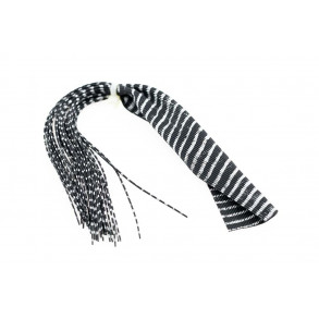 Barred Round Rubberlegs - Black/Silver