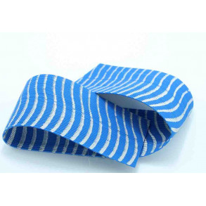 Barred Round Rubberlegs - Blue/Silver