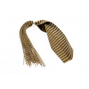 Barred Round Rubberlegs - Brown/Silver