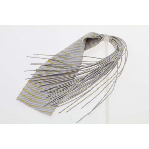 Barred Round Rubberlegs - White/Gold