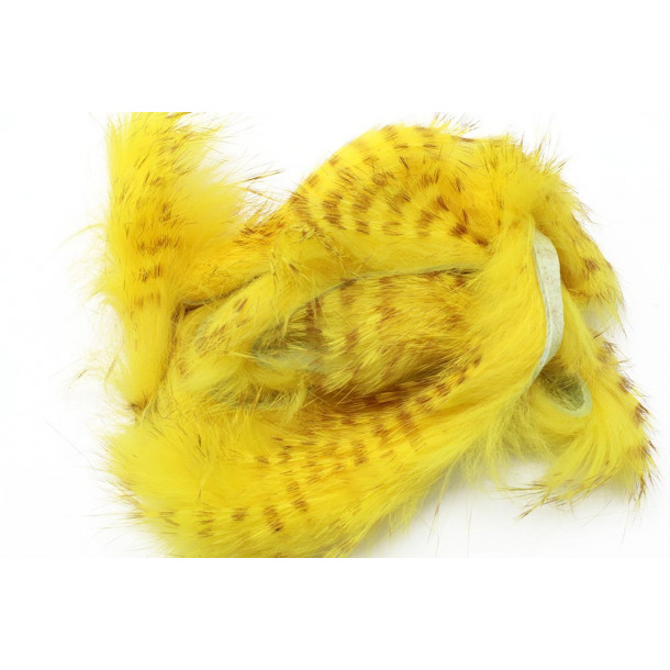 Brown Barred Magnum Rabbit Strips - Yellow