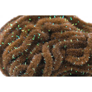 Crystal Antron Chenille Brown - (M)