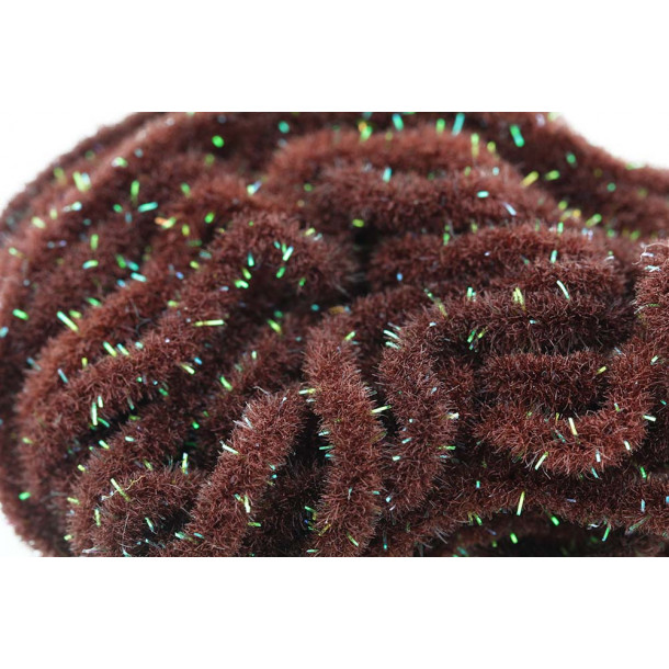 Crystal Antron Chenille Choc. Brown - (S)