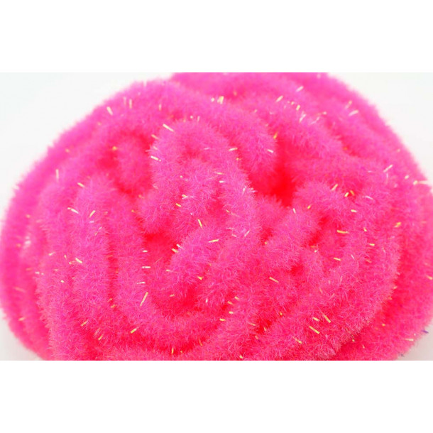 Crystal Antron Chenille Fluo. Pink - (M)