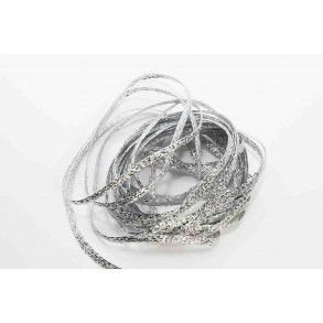 Flat Diamond Braid - Silver