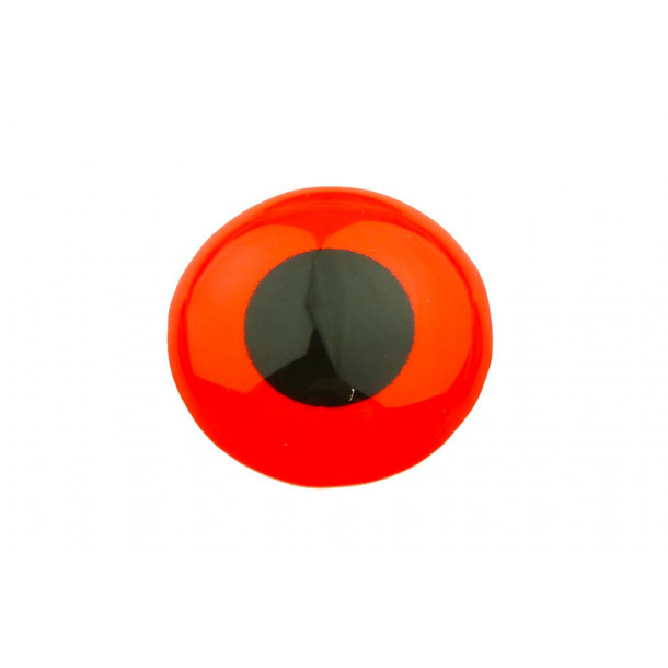 Flat Eyes Fluo Red - 4 mm