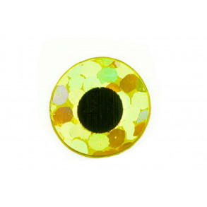 Flat Eyes Holo Gold - 2,6 mm