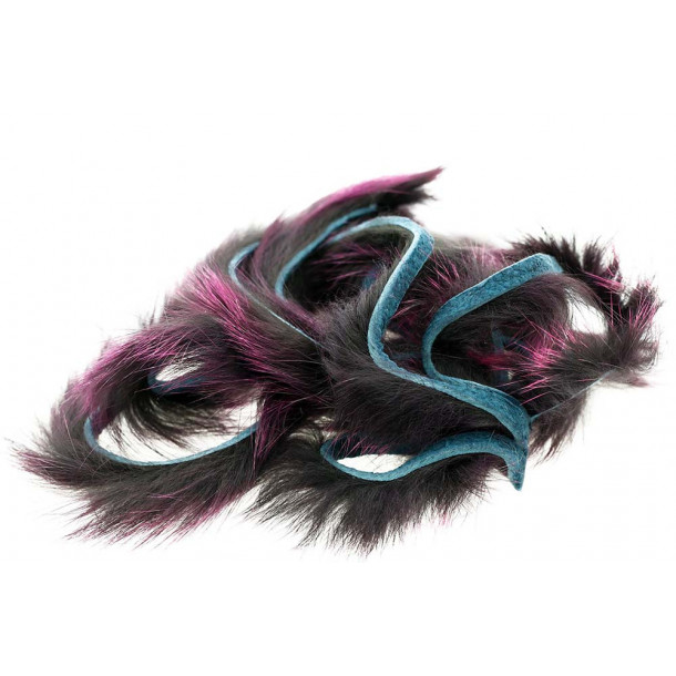 Frost Tip Rabbit Strips - Black Fuchsia Frosttip