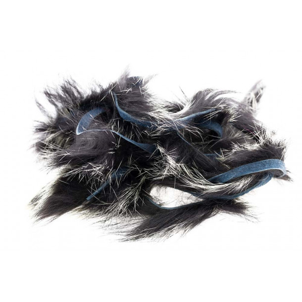 Frost Tip Rabbit Strips - Black White Frosttip