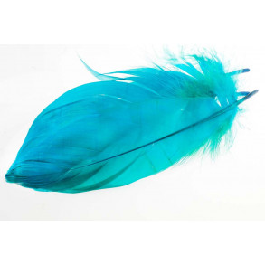 Goose Shoulder Feathers - Teal Blue