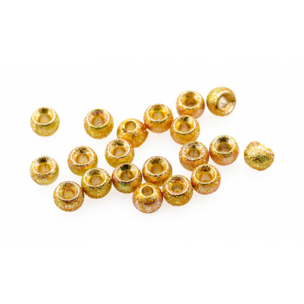 Gritty Tungsten Beads 5/32" - Gold Grit