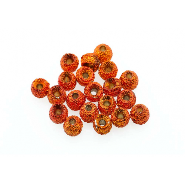 Gritty Tungsten Beads 5/32" - Orange Grit