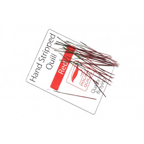 Hand Stripped Quill - Red