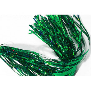 Holo saltwater flash: Wide pike flash - Green