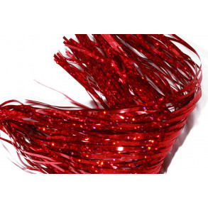 Holo saltwater flash: Wide Pike Flash - Red