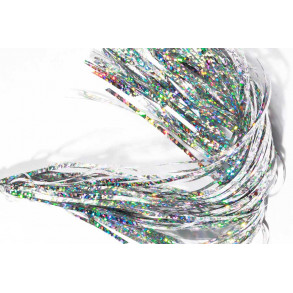 Holo saltwater flash: Wide pike flash - Silver