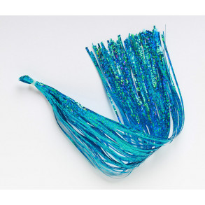 Holo saltwater flash: Wide Pike Flash - Teal Blue