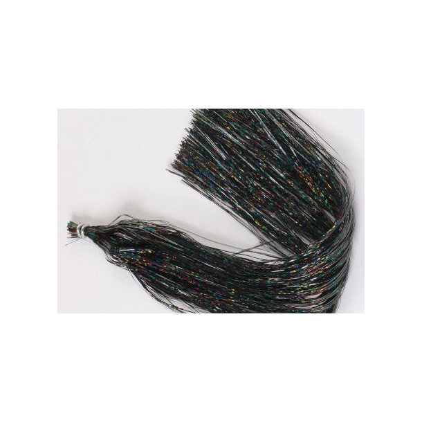 Holografisk Flashabou - Black (thin)