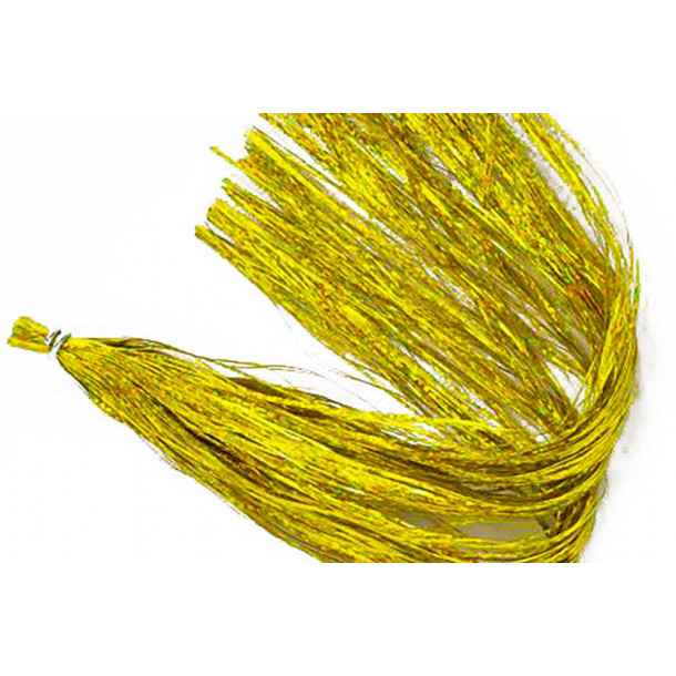 Holografisk Flashabou - Hot yellow (thin)