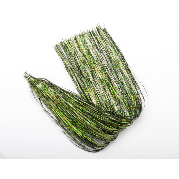 Holografisk Flashabou - Olive (thin)