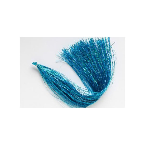 Holografisk Flashabou - Teal blue (thin)
