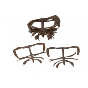 Kiley Crab Bits - Brown For Size 1/0 Hook