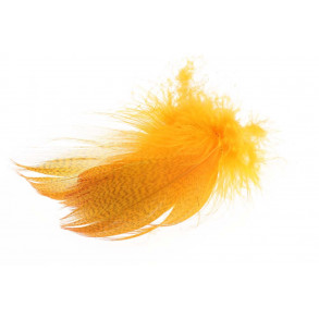 Mallard Barred Flank Feathers - Fluo. Orange
