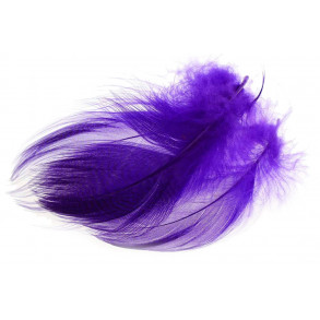 Mallard Barred Flank Feathers - Purple