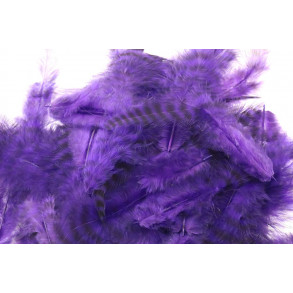 Metz Soft hackles - Grizzly purple