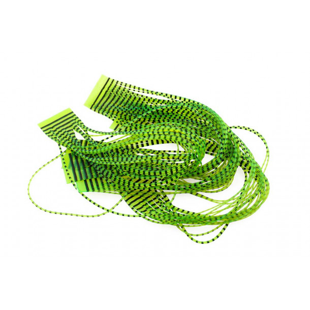 Micro Barred Grizzly Legs - Black/Chartreuse