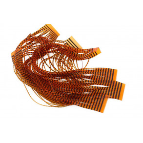 Micro Barred Grizzly Legs - Black/Hot Orange