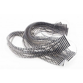 Micro Barred Grizzly Legs - Black/Pearl