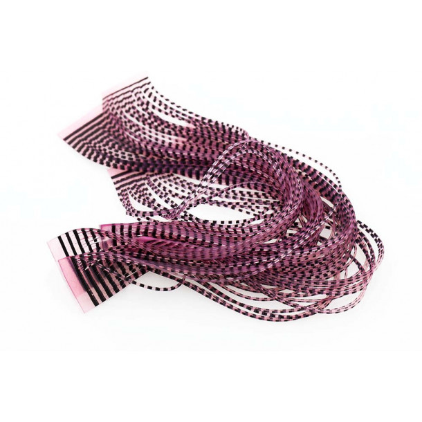 Micro Barred Grizzly Legs - Black/Pink