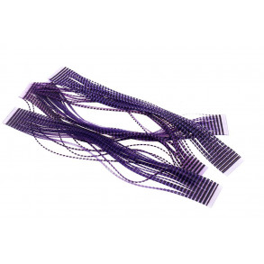 Micro Barred Grizzly Legs - Black/Purple