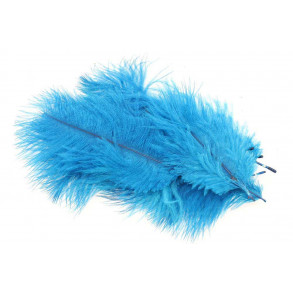 Micro Ostrich Spey Plumes - Kingfisher Blue