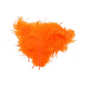 Micro Ostrich Spey Plumes - Orange