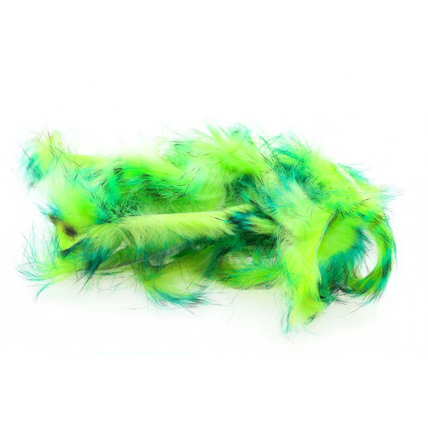 Micro Pulsator Rabbit Strips - Black Barred Mahi Green/Chartreuse