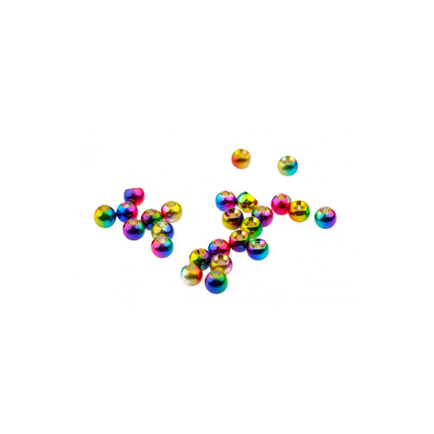 Multihued Rainbow Brass Beads Rainbow - 2,0 mm