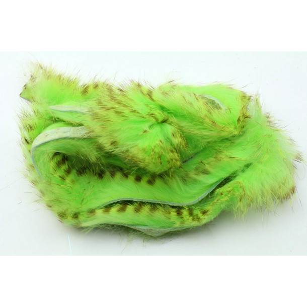 Olive Barred Magnum Rabbit Strips - Chartreuse