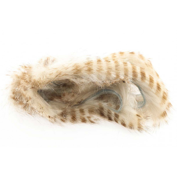 Olive Barred Rabbit Strips - White