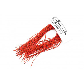 Silicone Micro Mini Legs - Barred Black on Fire Fl. Orange