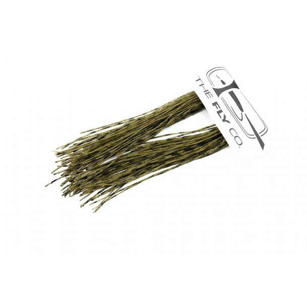 Silicone Micro Mini Legs - Barred Black on Olive