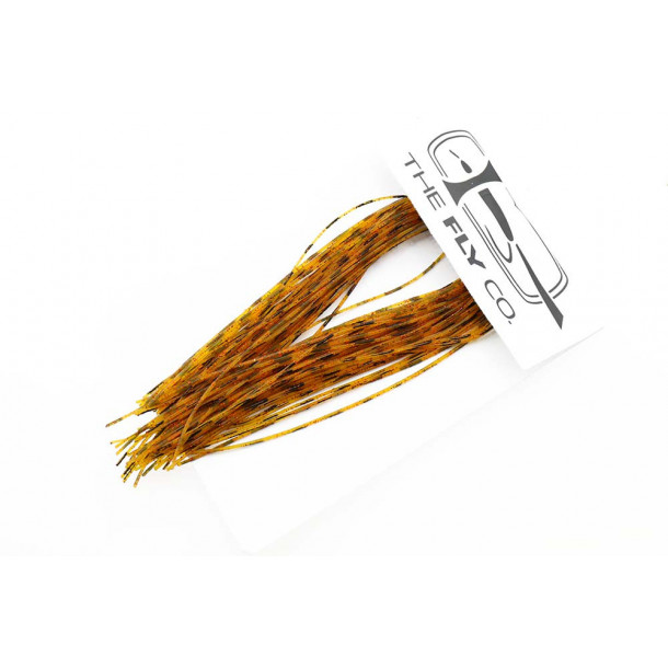 Silicone Micro Mini Legs - Barred Black on Orange