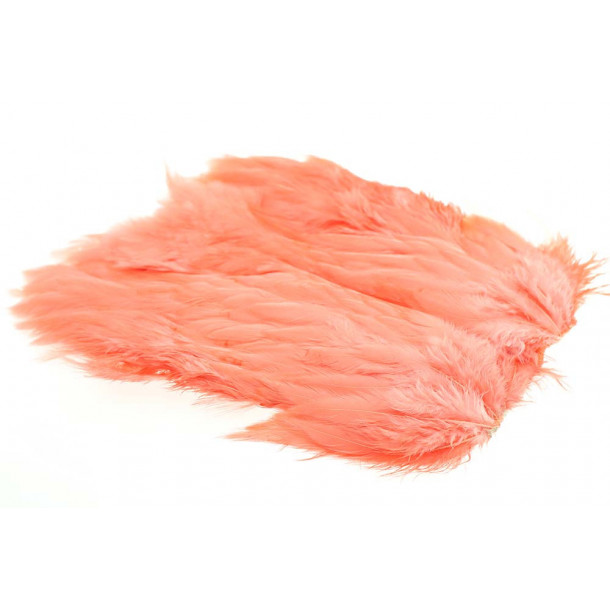 Soft Hackle Patch - Salmon Pink